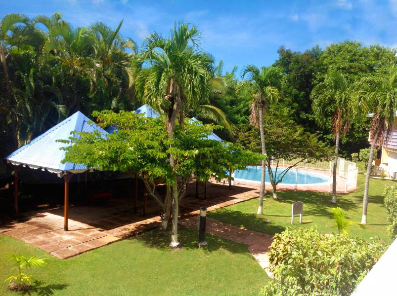 Le jardin de la résidence Vue du balcon